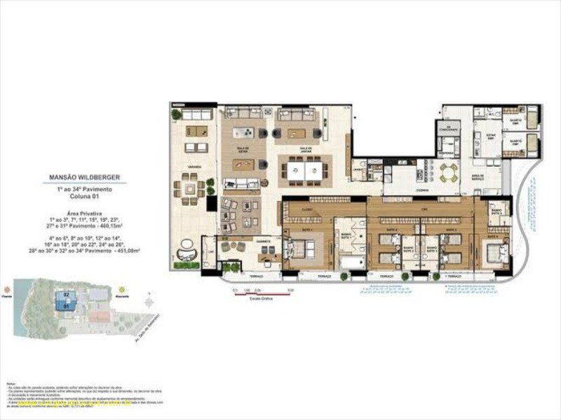 Apartamento à venda com 4 quartos, 460m² - Foto 24