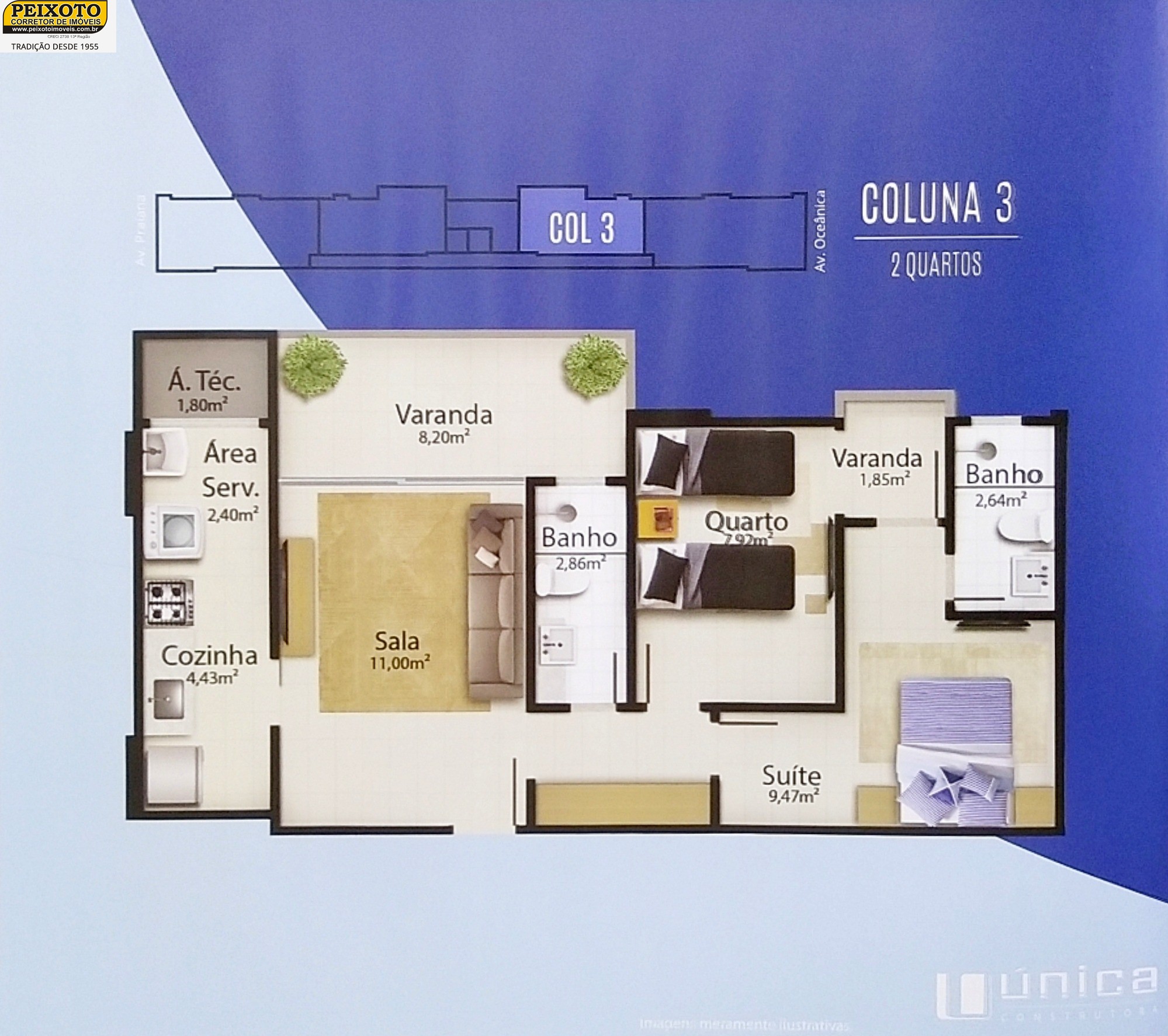 Apartamento à venda com 2 quartos, 52m² - Foto 8