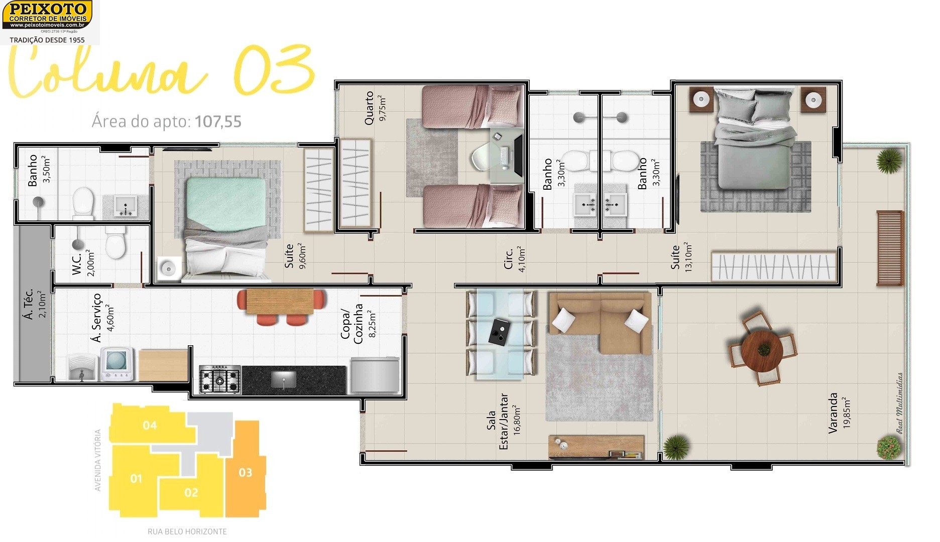 Apartamento à venda com 3 quartos, 120m² - Foto 9