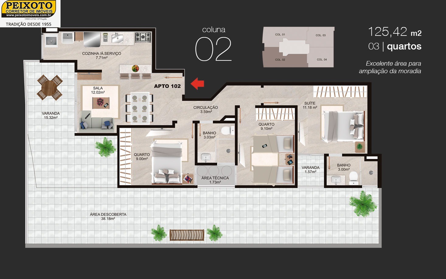 Apartamento à venda com 3 quartos, 87m² - Foto 10