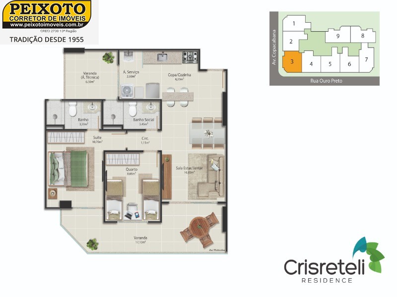 Apartamento à venda com 2 quartos, 73m² - Foto 58