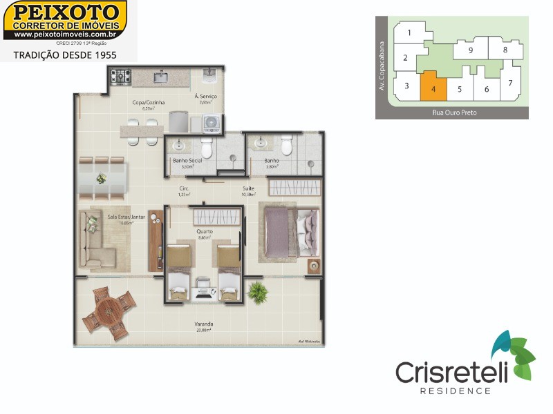 Apartamento à venda com 2 quartos, 73m² - Foto 59