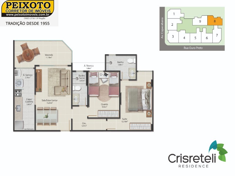 Apartamento à venda com 2 quartos, 73m² - Foto 63