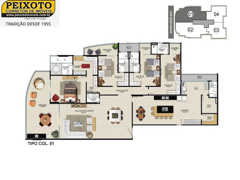 Apartamento à venda com 4 quartos, 325m² - Foto 7