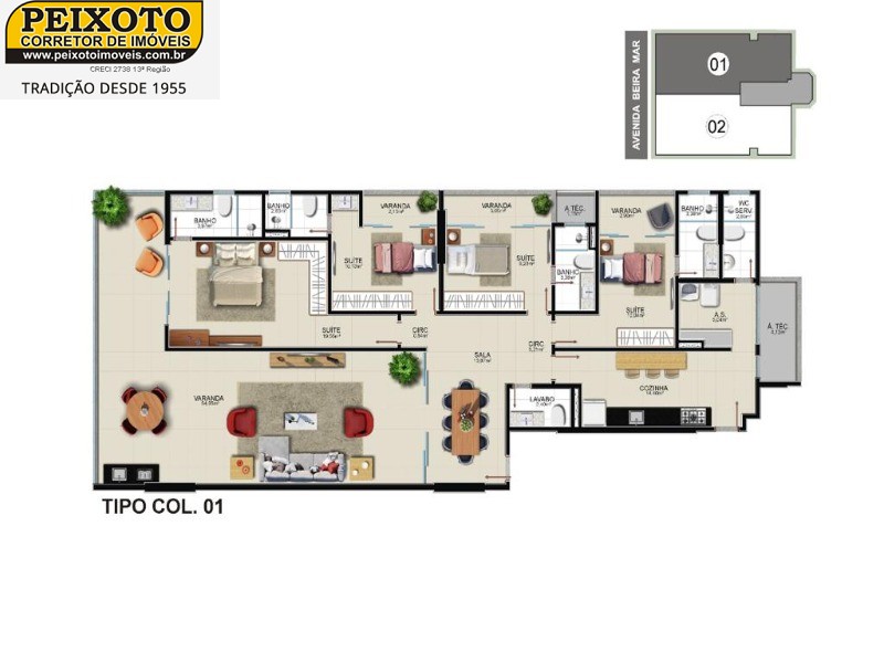 Apartamento à venda com 4 quartos, 190m² - Foto 12