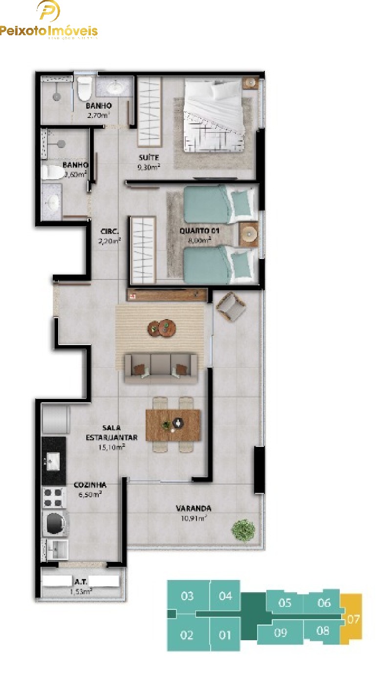 Apartamento, 2 quartos, 58 m² - Foto 26