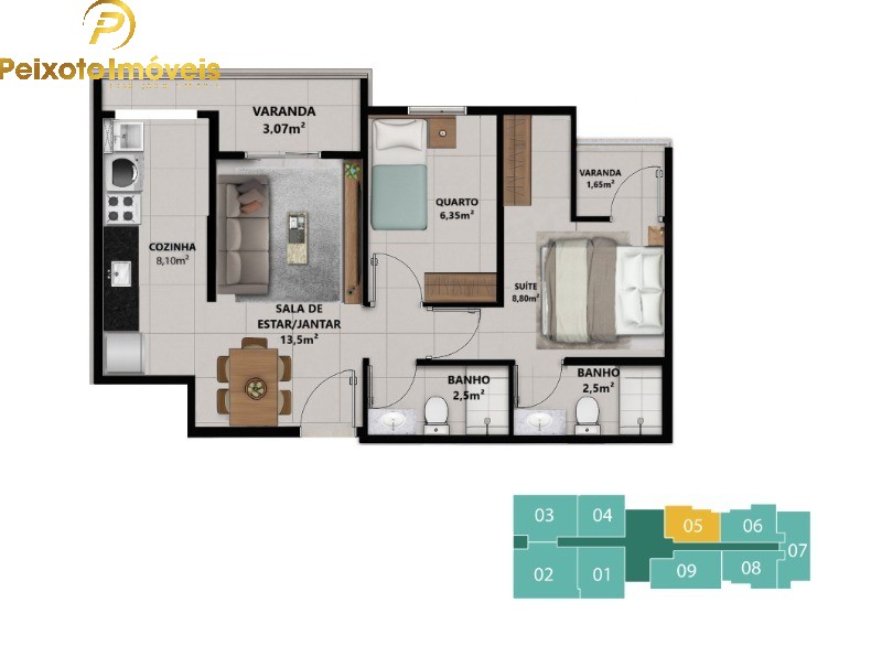 Apartamento, 2 quartos, 58 m² - Foto 24