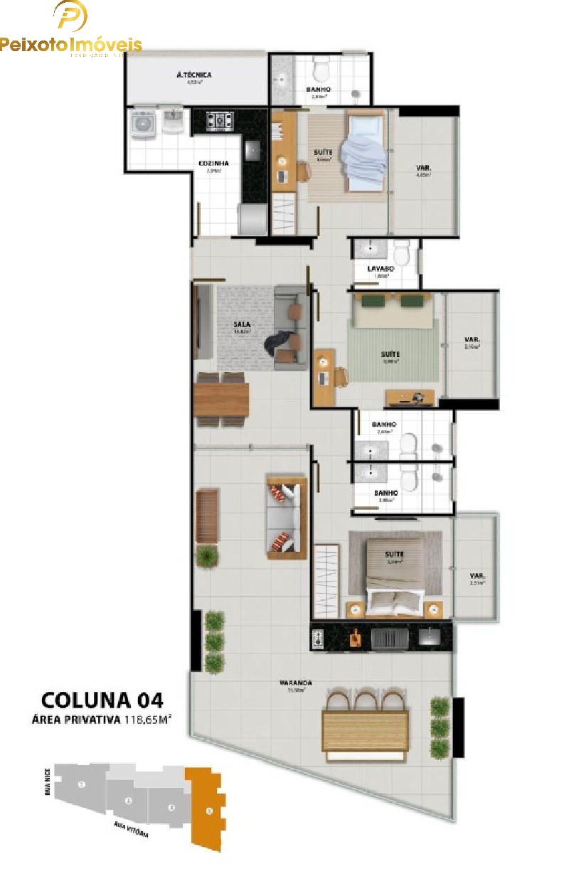 Apartamento, 3 quartos, 118 m² - Foto 3