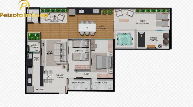 Apartamento, 2 quartos, 136 m² - Foto 1