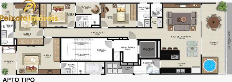 Apartamento, 4 quartos, 161 m² - Foto 1
