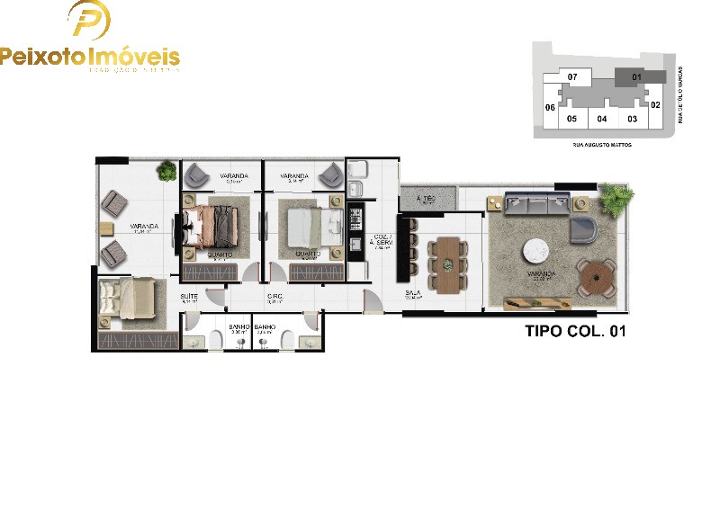 Apartamento, 3 quartos, 110 m² - Foto 1