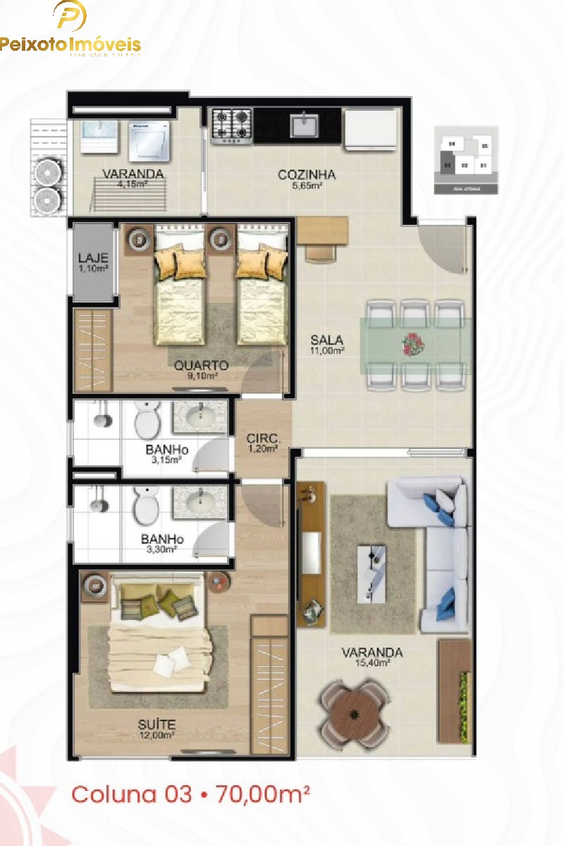 Apartamento, 2 quartos, 64 m² - Foto 14