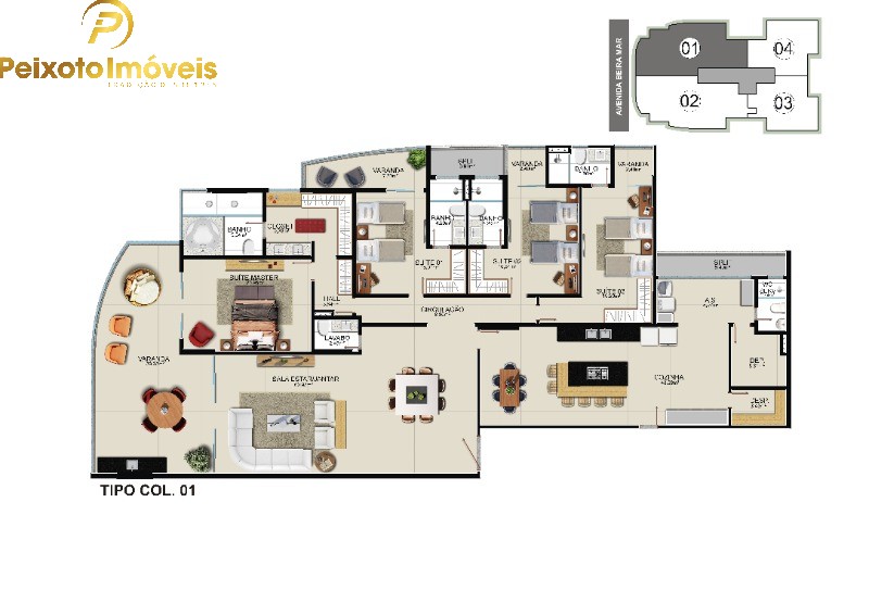 Apartamento, 4 quartos, 320 m² - Foto 1