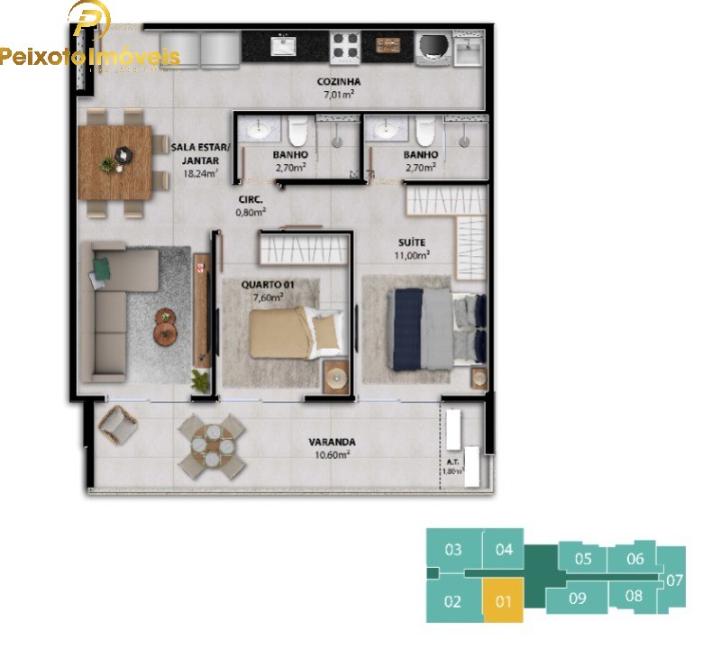 Apartamento, 2 quartos, 58 m² - Foto 20