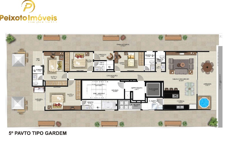 Apartamento, 4 quartos, 161 m² - Foto 8
