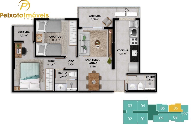 Apartamento, 2 quartos, 58 m² - Foto 25