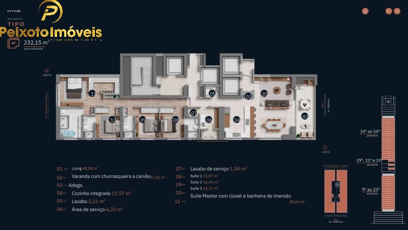 Apartamento, 4 quartos, 232 m² - Foto 1