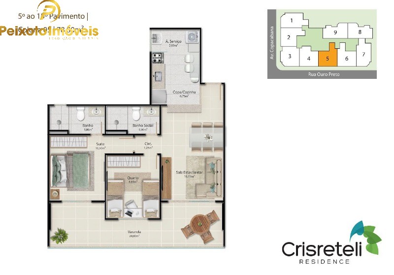 Apartamento, 2 quartos, 79 m² - Foto 1