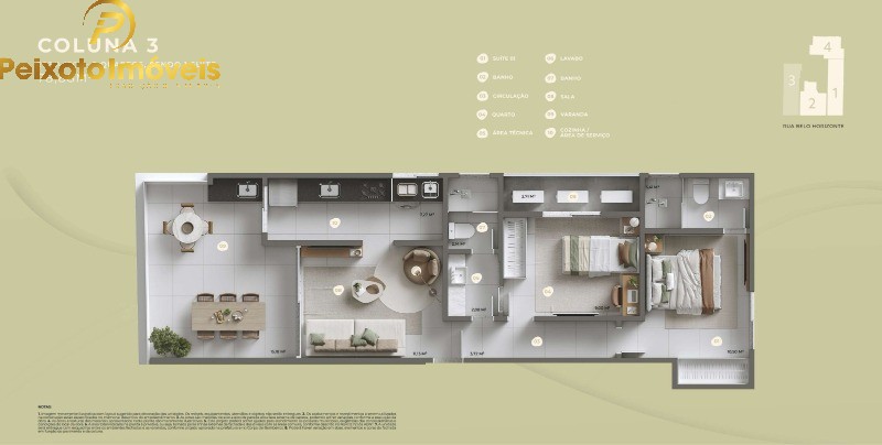 Apartamento, 2 quartos, 79 m² - Foto 1