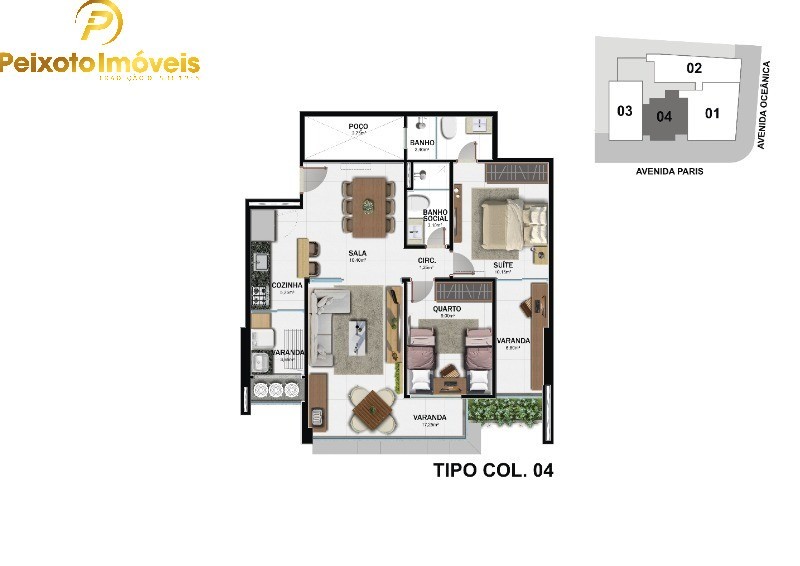 Apartamento, 2 quartos, 75 m² - Foto 1