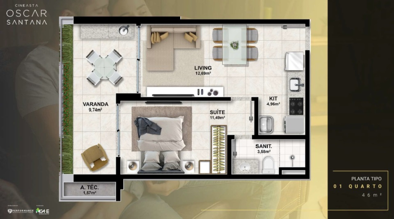 Apartamento à venda com 2 quartos, 66m² - Foto 21