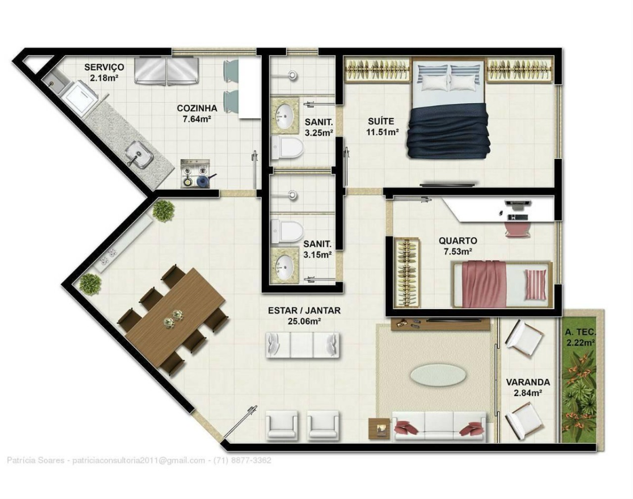 Apartamento à venda com 2 quartos, 65m² - Foto 11