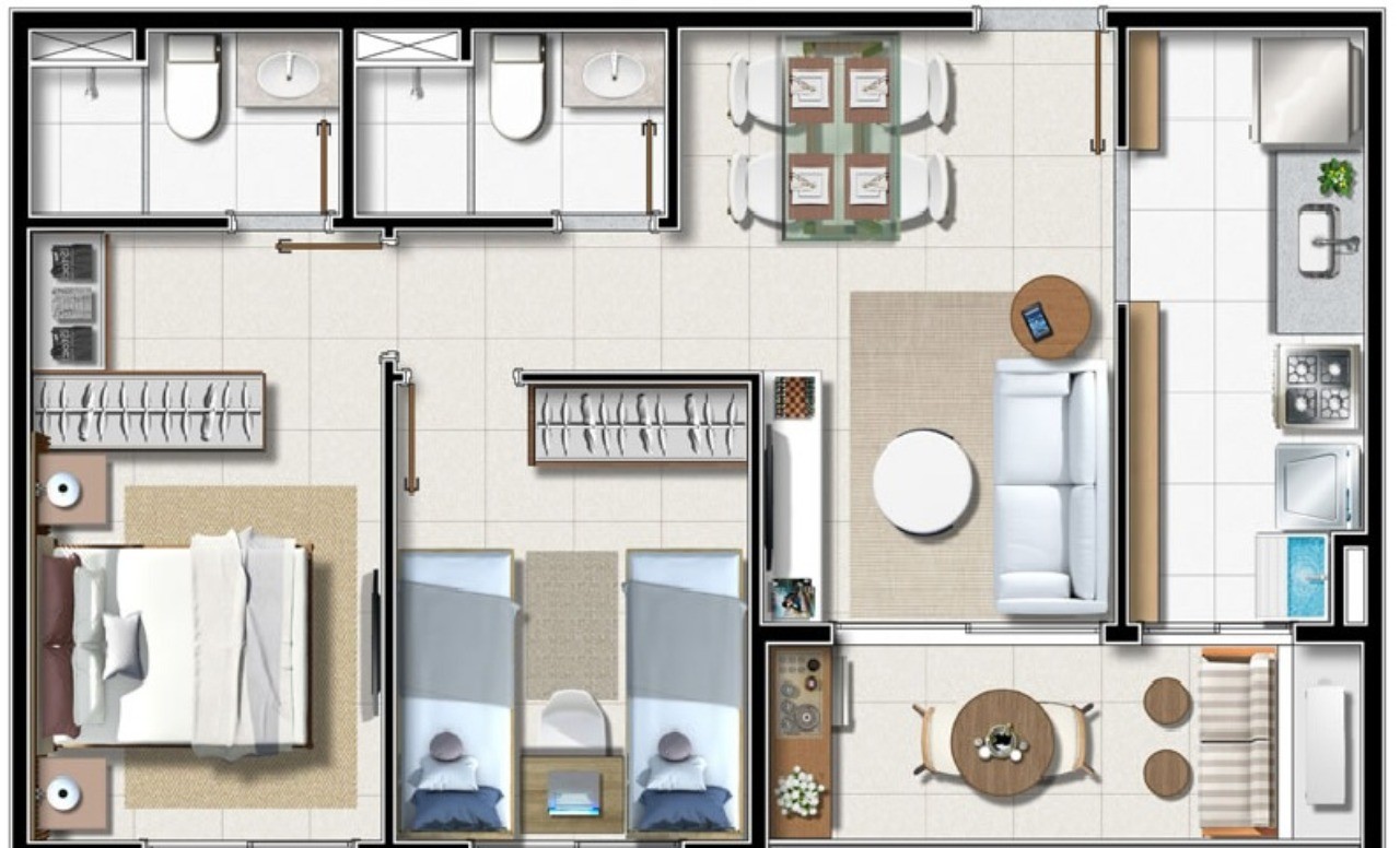 Apartamento à venda com 2 quartos, 51m² - Foto 14