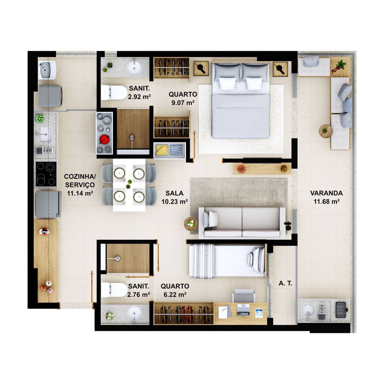 Apartamento à venda com 1 quarto, 30m² - Foto 24