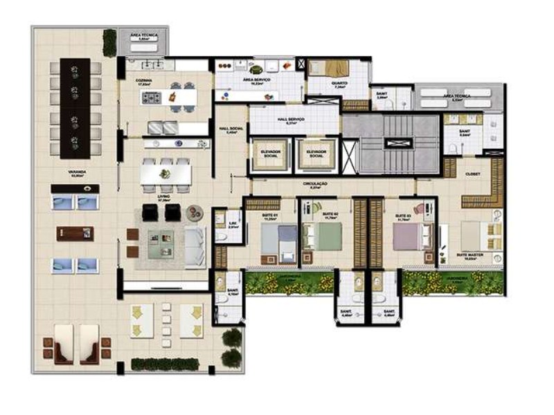 Apartamento à venda com 4 quartos, 278m² - Foto 21