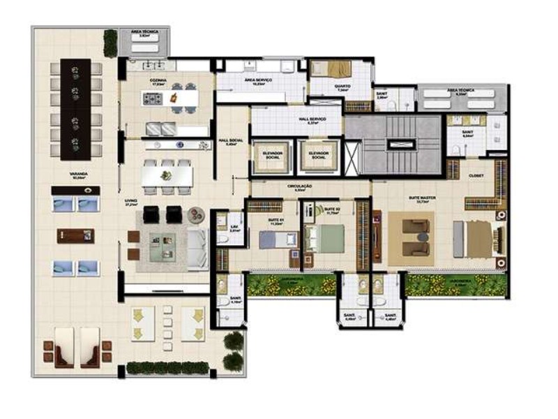 Apartamento à venda com 4 quartos, 278m² - Foto 23