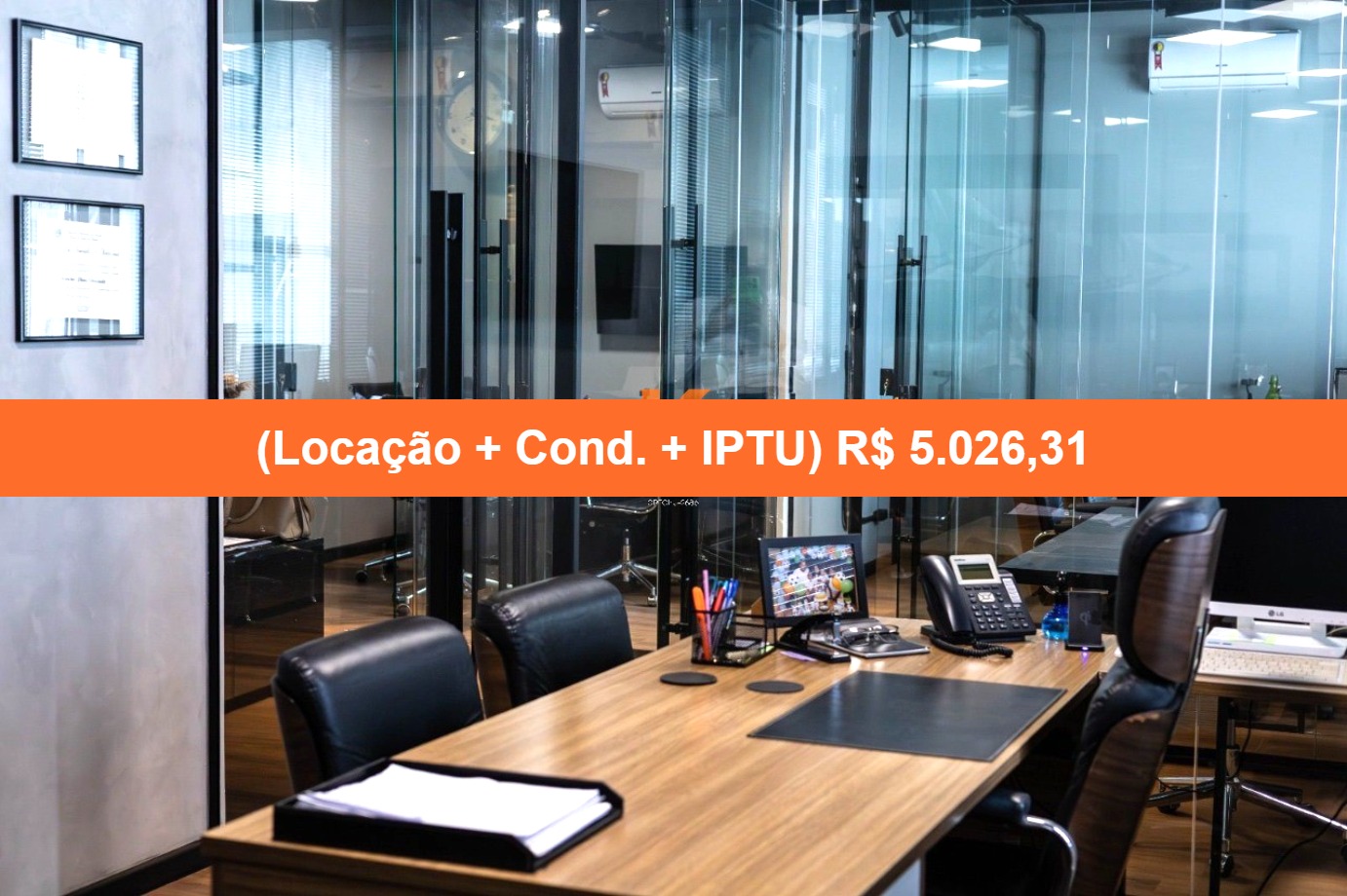 Conjunto Comercial-Sala para alugar, 107m² - Foto 1