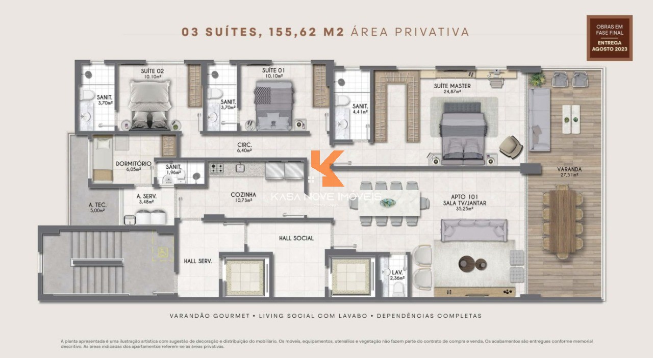 Apartamento, 3 quartos, 155 m² - Foto 27