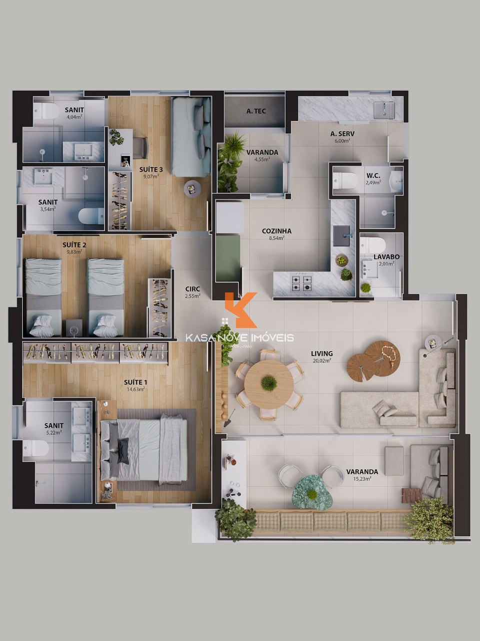 Apartamento, 3 quartos, 108 m² - Foto 12