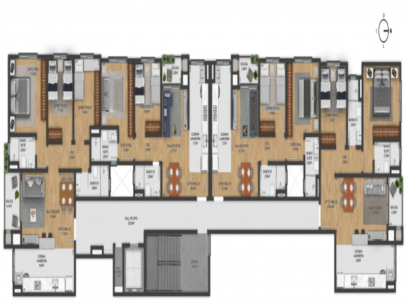 Apartamento à venda com 2 quartos, 53m² - Foto 3