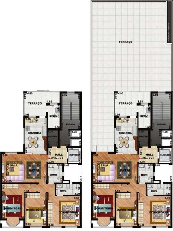 Apartamento à venda com 3 quartos, 124m² - Foto 3