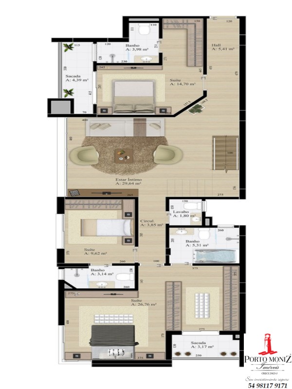 Apartamento à venda com 3 quartos, 135m² - Foto 6