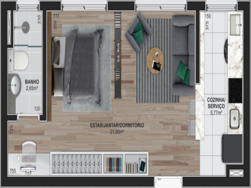 Apartamento à venda com 2 quartos, 55m² - Foto 15