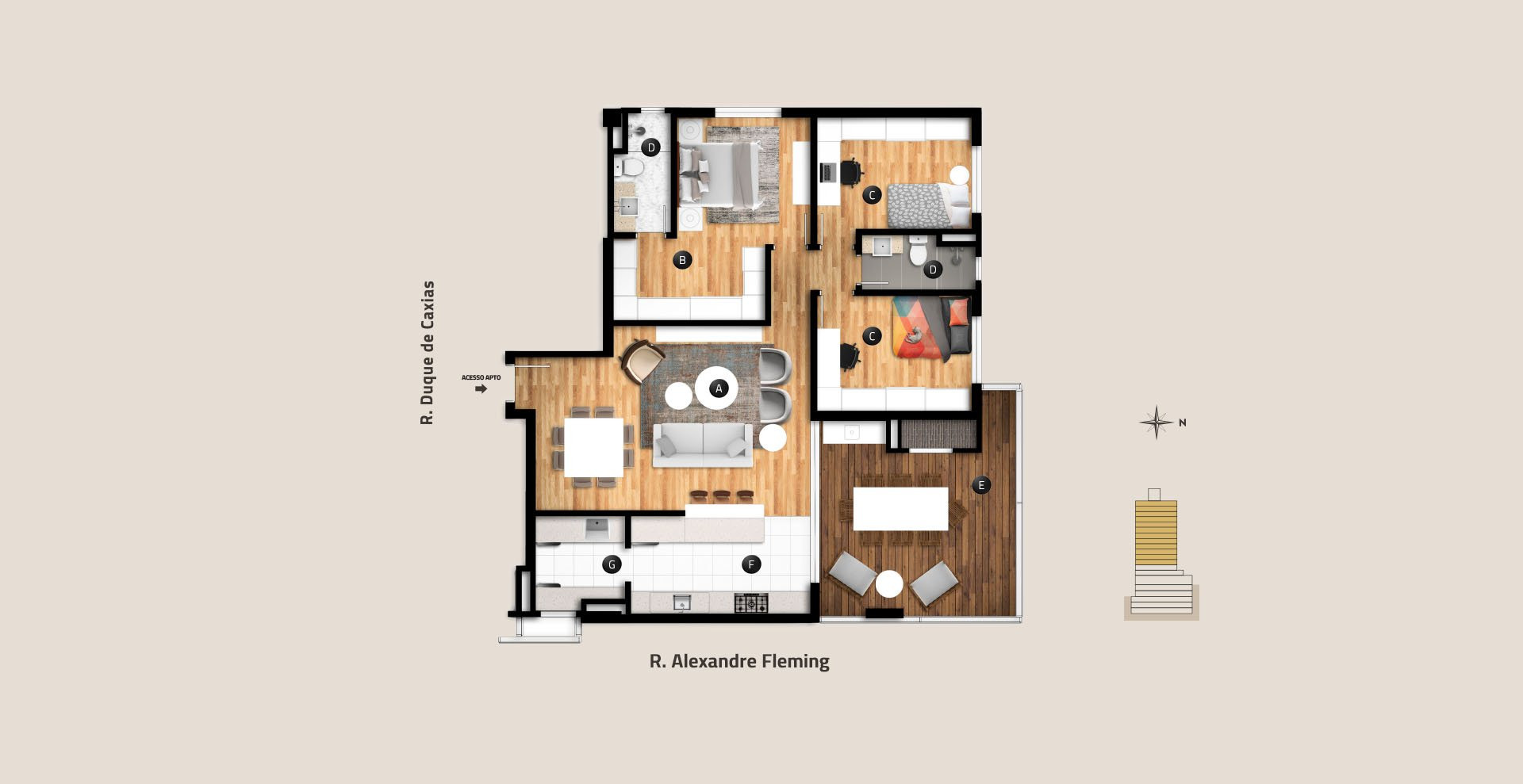 Apartamento à venda com 3 quartos, 164m² - Foto 39