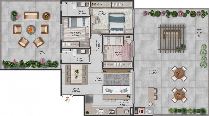 Apartamento à venda com 2 quartos, 83m² - Foto 13