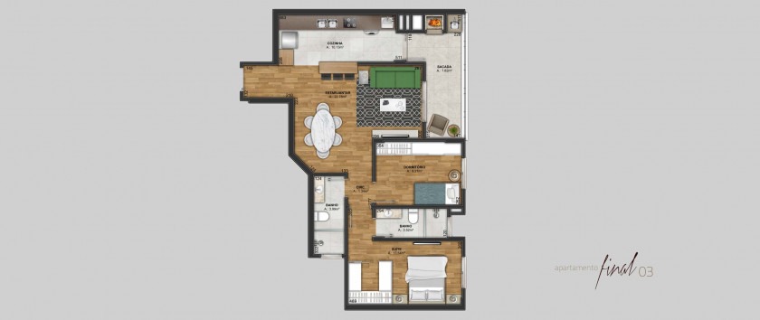 Apartamento à venda com 3 quartos, 119m² - Foto 12