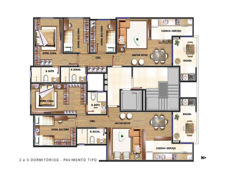 Apartamento à venda com 2 quartos, 87m² - Foto 11