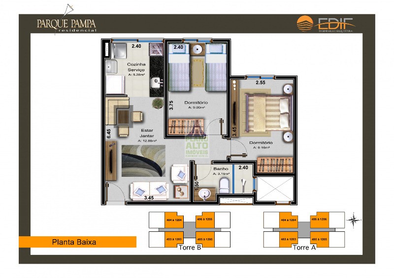 Apartamento, 2 quartos, 45 m² - Foto 11