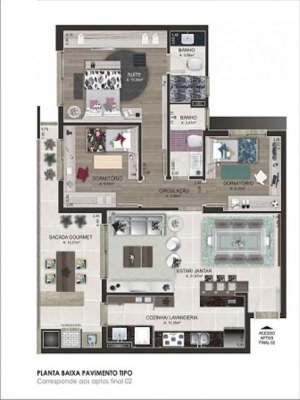 Apartamento à venda com 3 quartos, 106m² - Foto 8