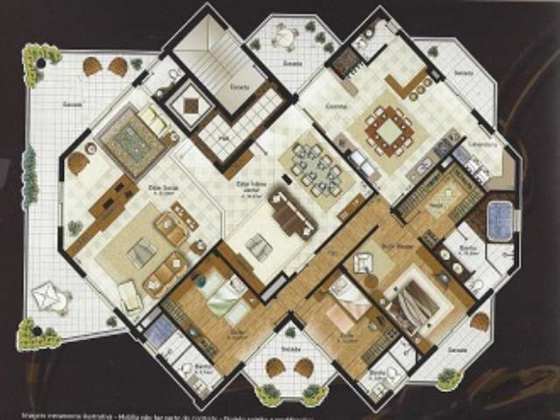 Apartamento à venda com 3 quartos, 300m² - Foto 4