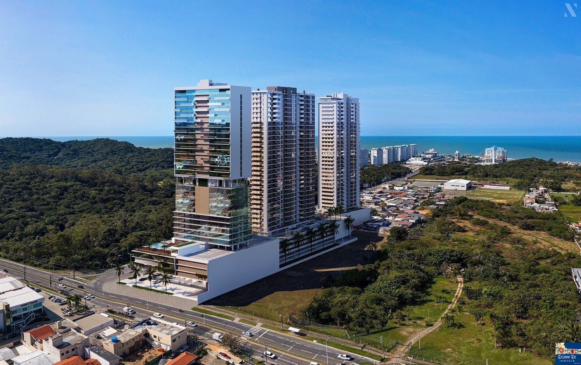 RESIDENCIAL TORRES DA BRAVA - TORRE SIRENA - APARTAMENTO 03 DORMITÓRIOS, SENDO 01 SUÍTE - NA PRAIA BRAVA.