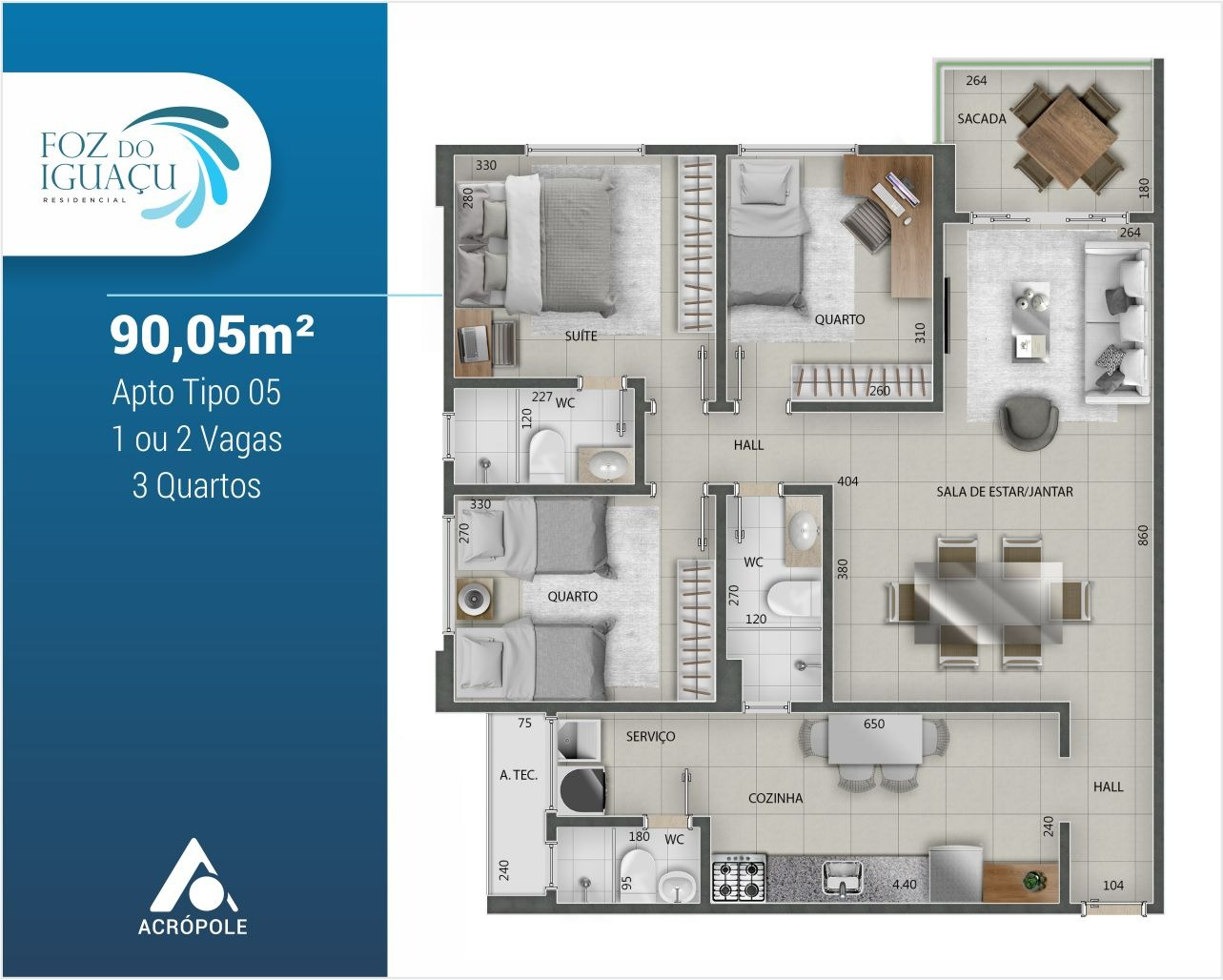 Apartamento à venda com 2 quartos, 90m² - Foto 13