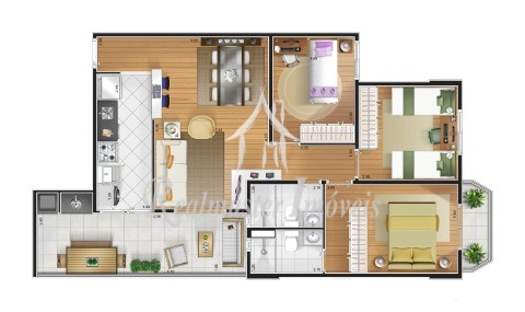 Apartamento, 3 quartos, 77 m² - Foto 34