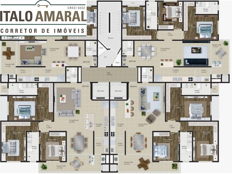 Apartamento à venda com 3 quartos, 104m² - Foto 8