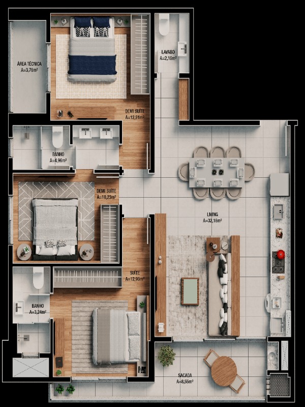 Apartamento à venda com 2 quartos, 80m² - Foto 21