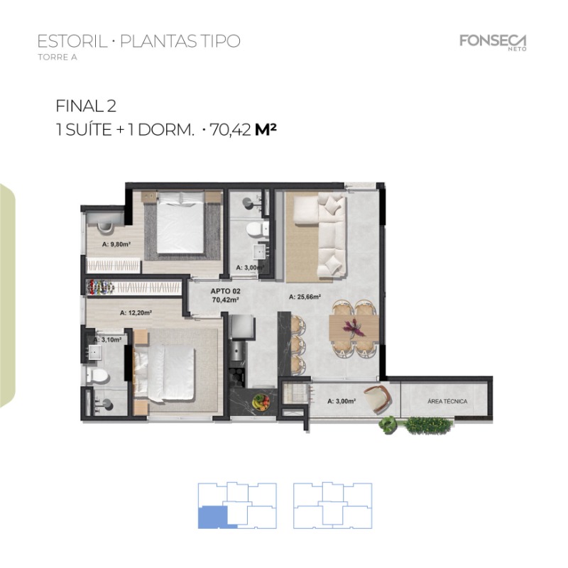 Apartamento à venda com 2 quartos, 68m² - Foto 19